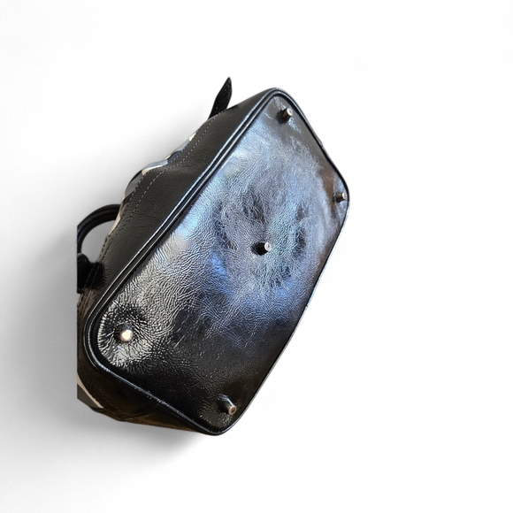 Burberry Black and Gray Plaid Tote - Picture 8 of 8